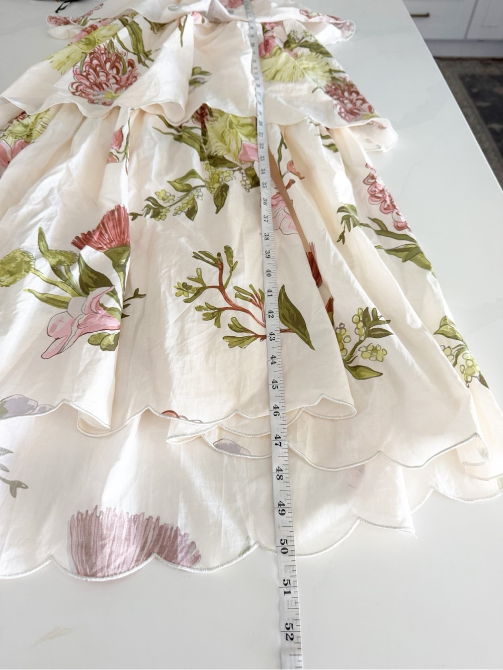 Petal & Pup Adelaide Scallop Cutout Tie Strap Maxi Dress Sz NWT - Picture 11 of 11